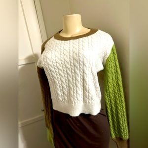 Crop sweater thick and warm size medium